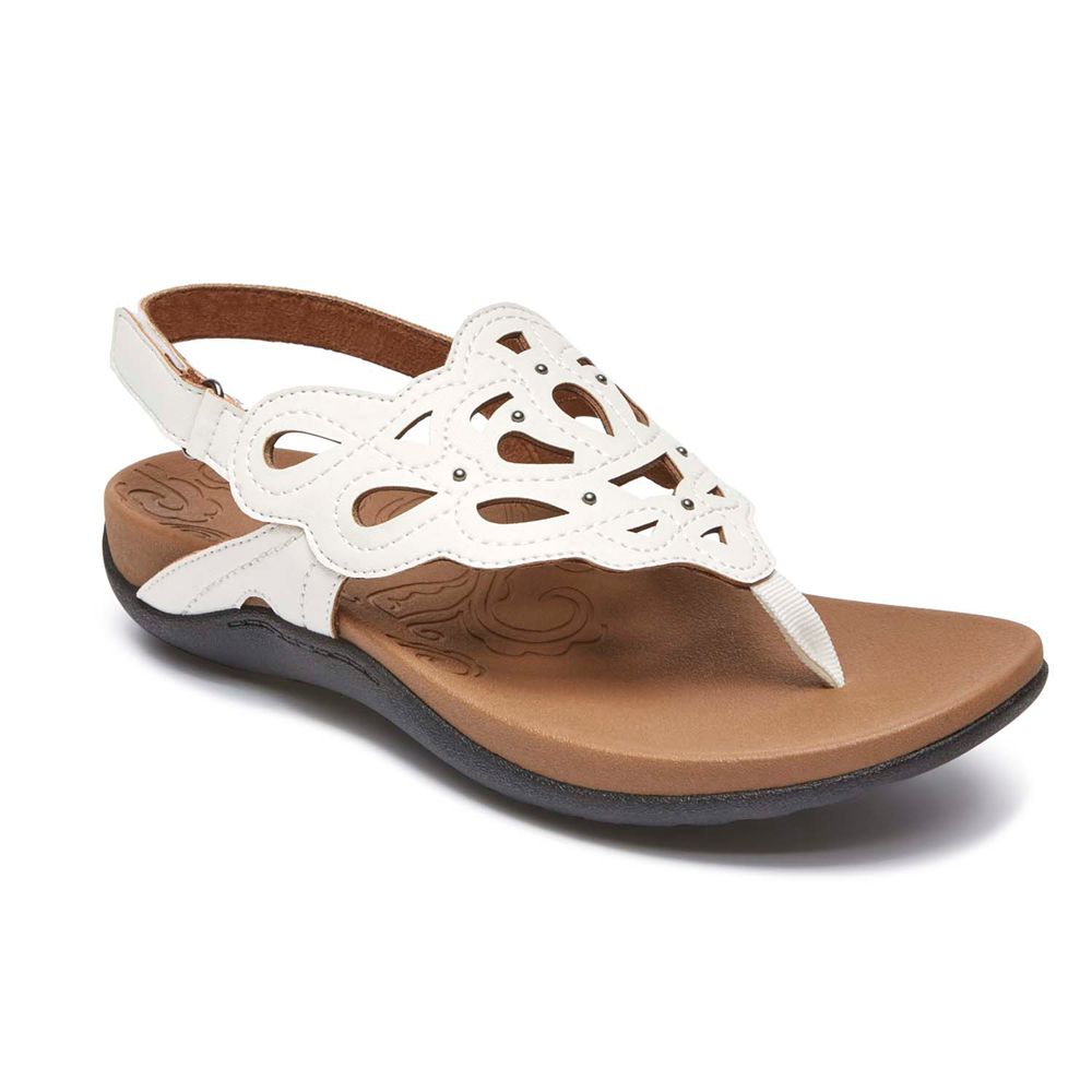 Rockport Ridge Sling - Womens Sandals - White - NZ (RXG-316089)